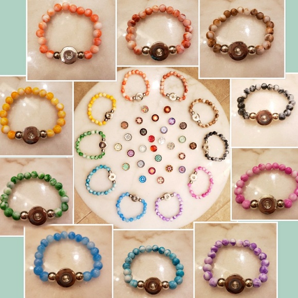Jewelry - Interchangeable button beads and bracelets.